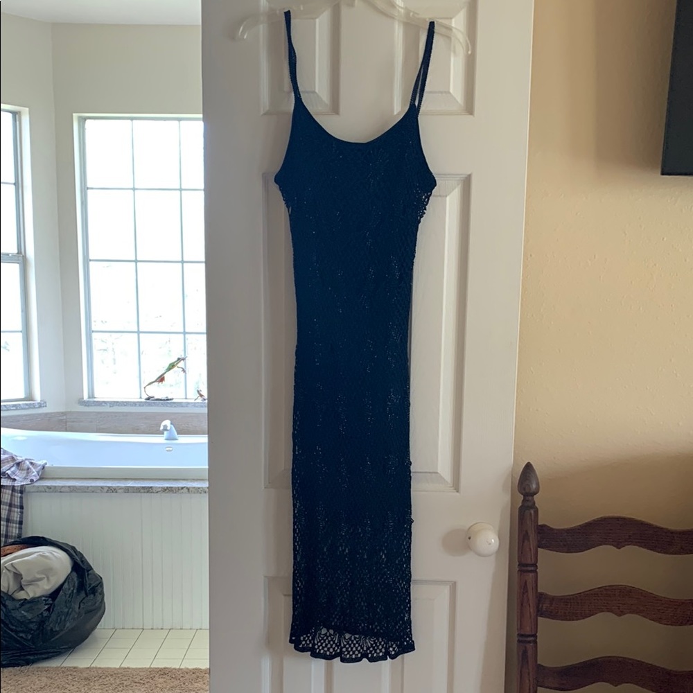 Saint Tropez West Blue Slip Maxi Dress